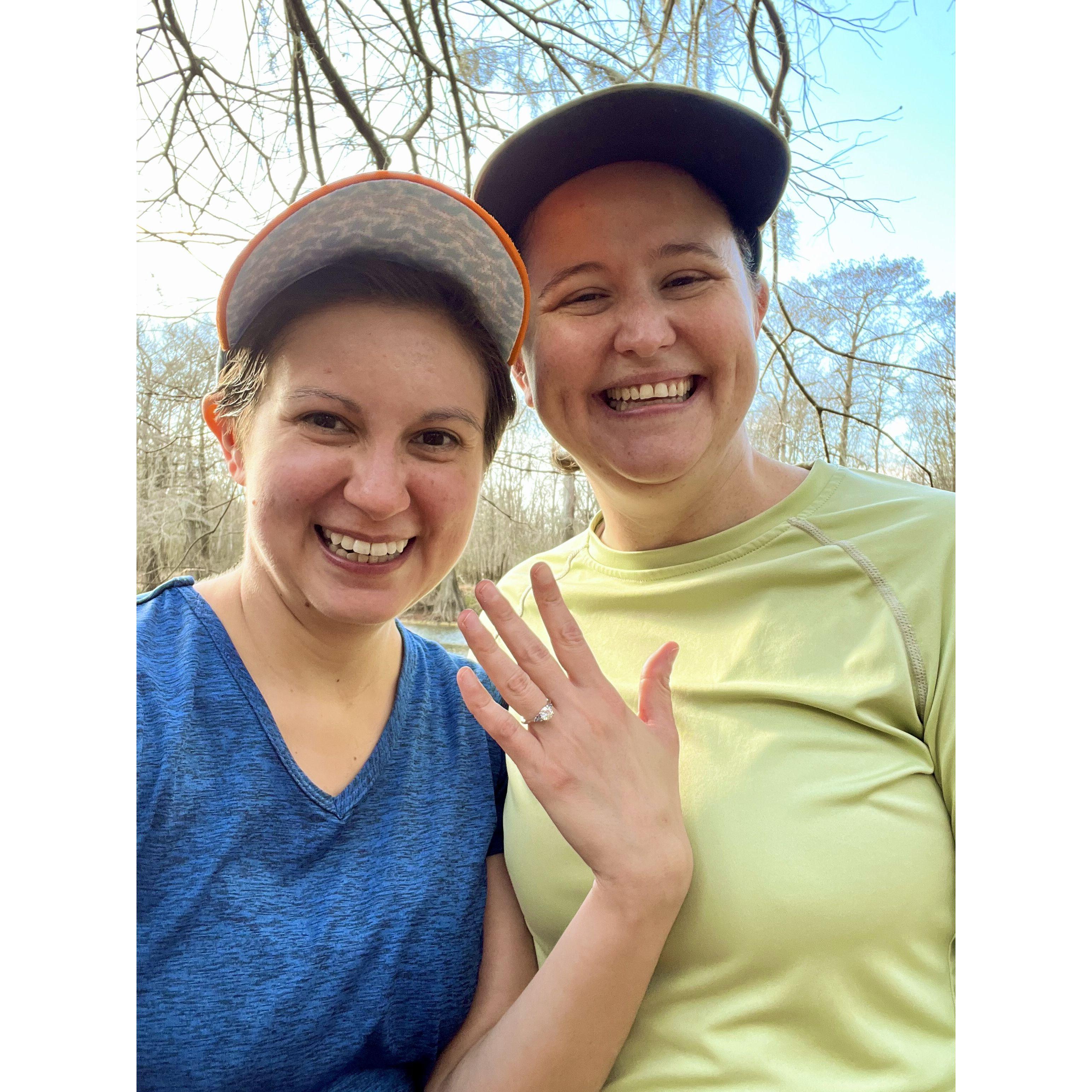 She either wanted to get married or wanted the hike to end! Regardless, we made it to the finish line.