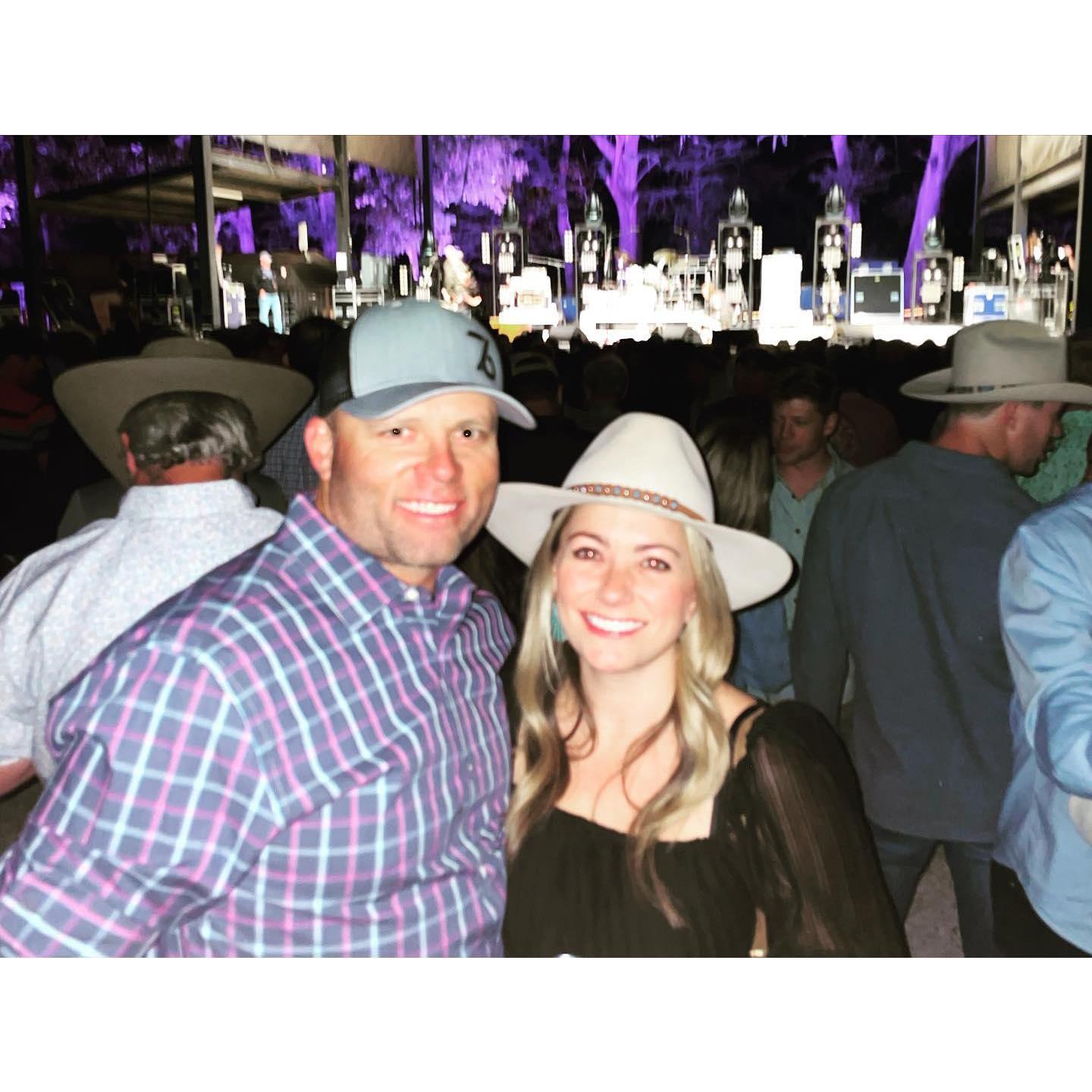 First concert together at Whitewater Ampitheater in New Braunfels - Muscadine Bloodline & Turnpike Troubadors.