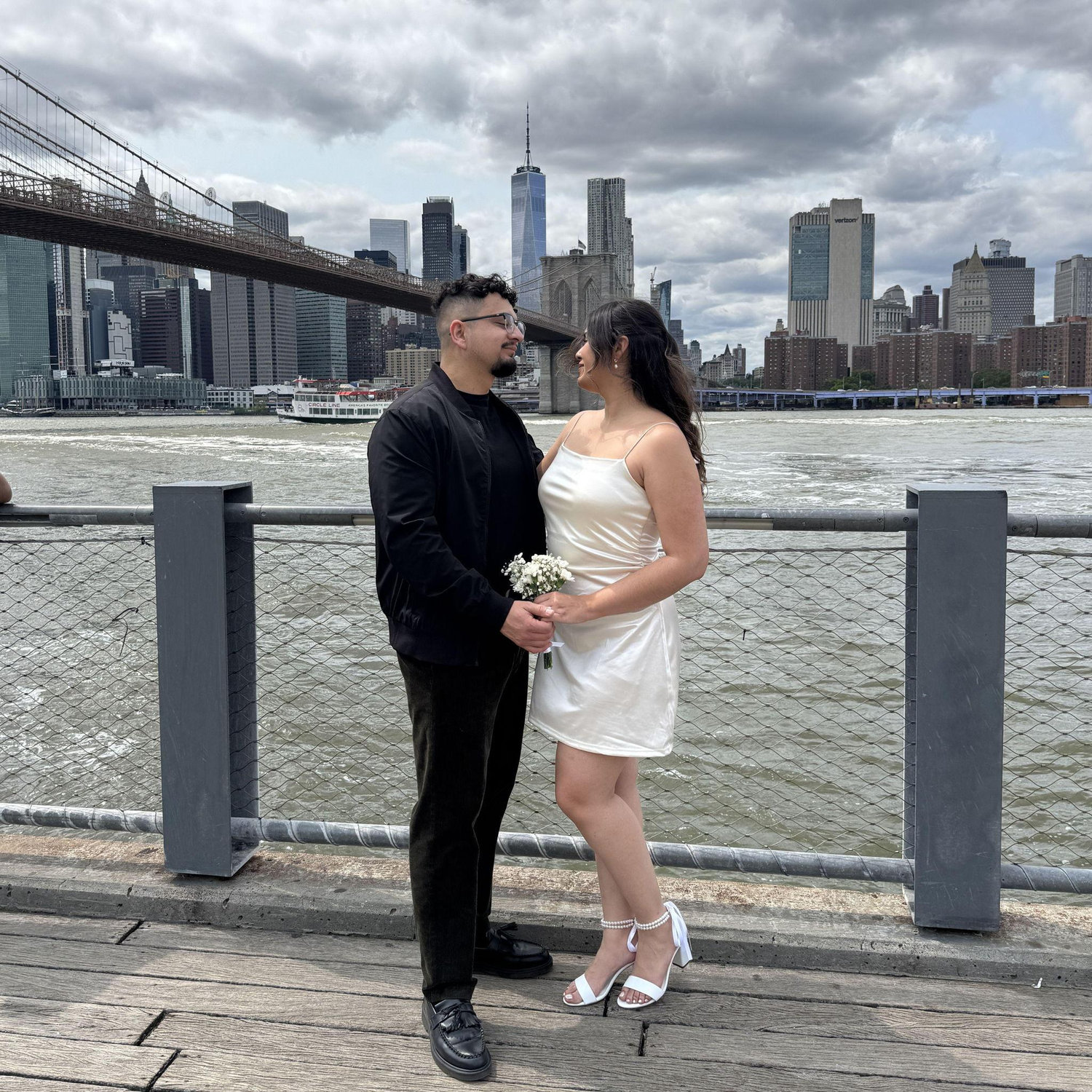 On our 6th anniversary in NYC, our friend (and Leo's groomsman, Jesus) took some engagement photos of us!