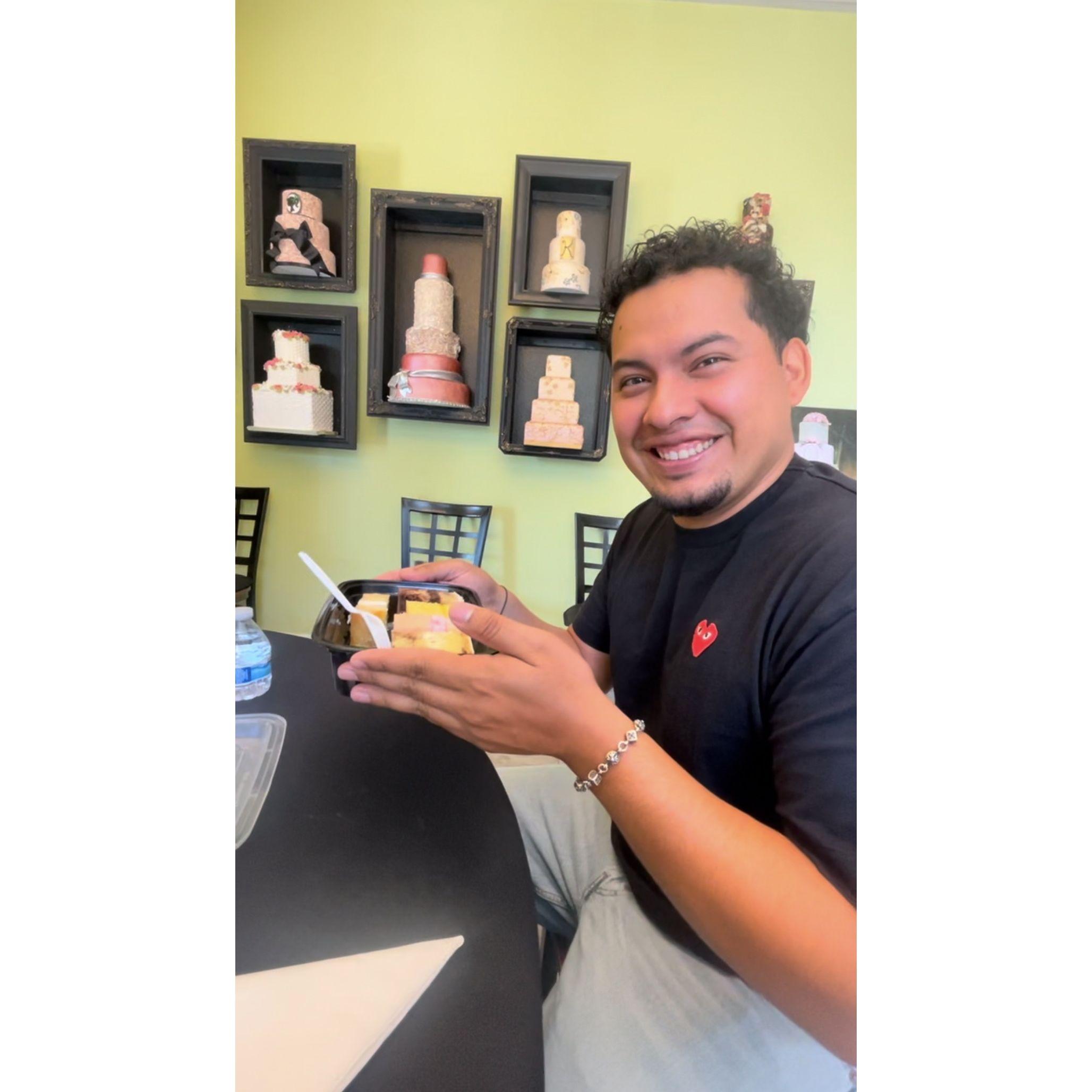 Cake tasting was delicious!