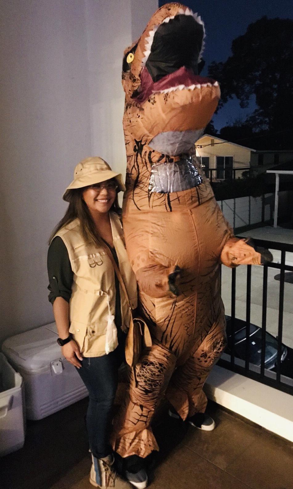 (2018) The dinosaur makes an appearance… Happy Halloween!