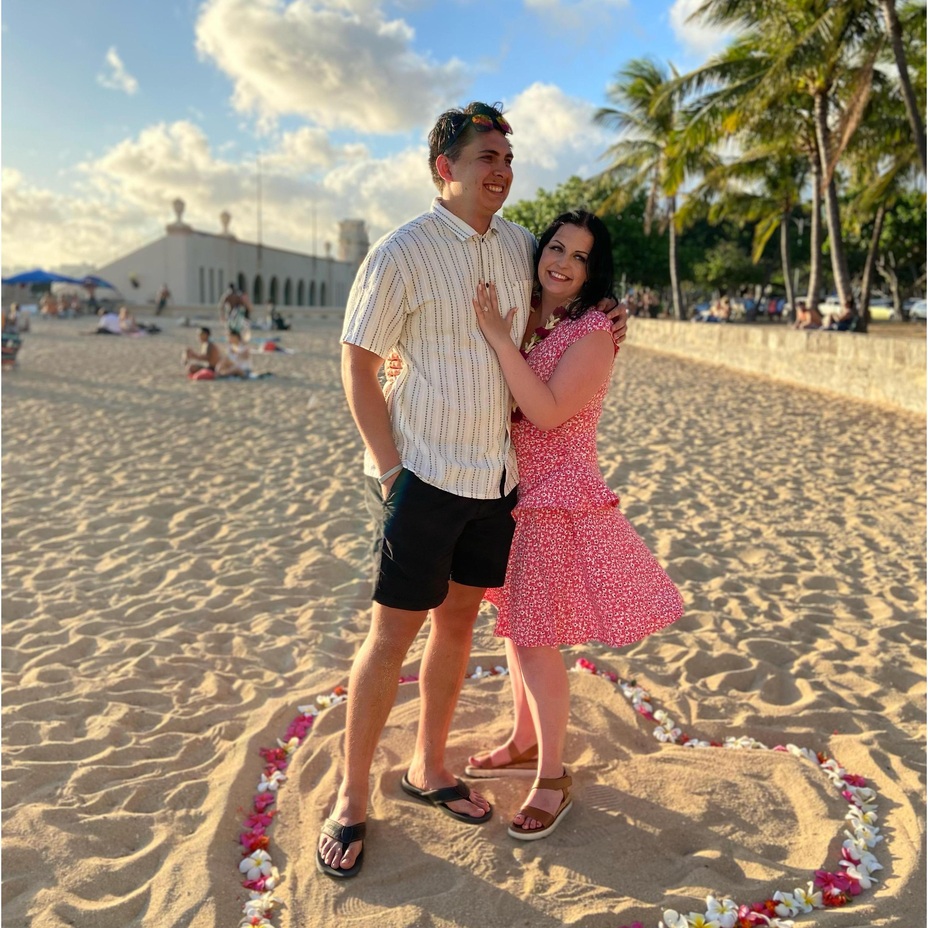 We got engaged in Hawaii on June 10th, 2021!