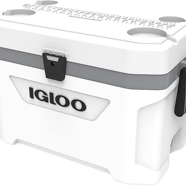 IGLOO Marine Ultra Cool Box, White/Grey, 51 Liter, 49350