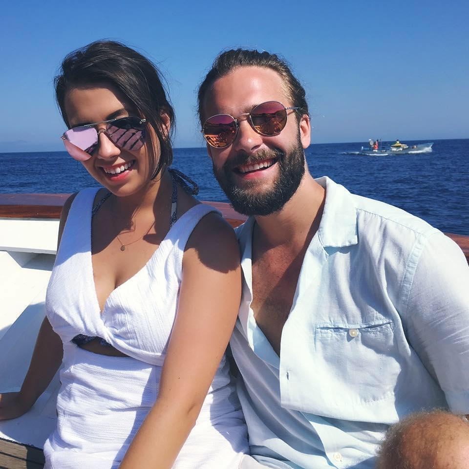 Boating around the Isle of Capri the day after I said "yes!"