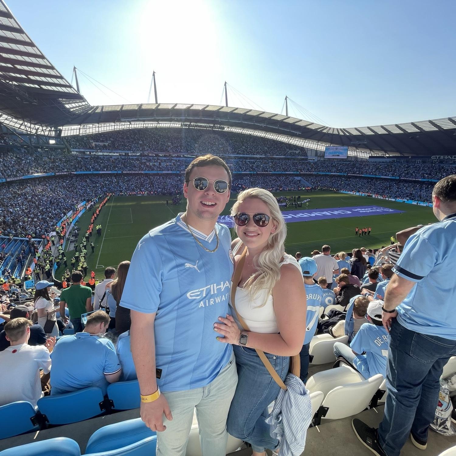 Manchester City game.. maybe one of the most fun and lively sports games we've ever been to!