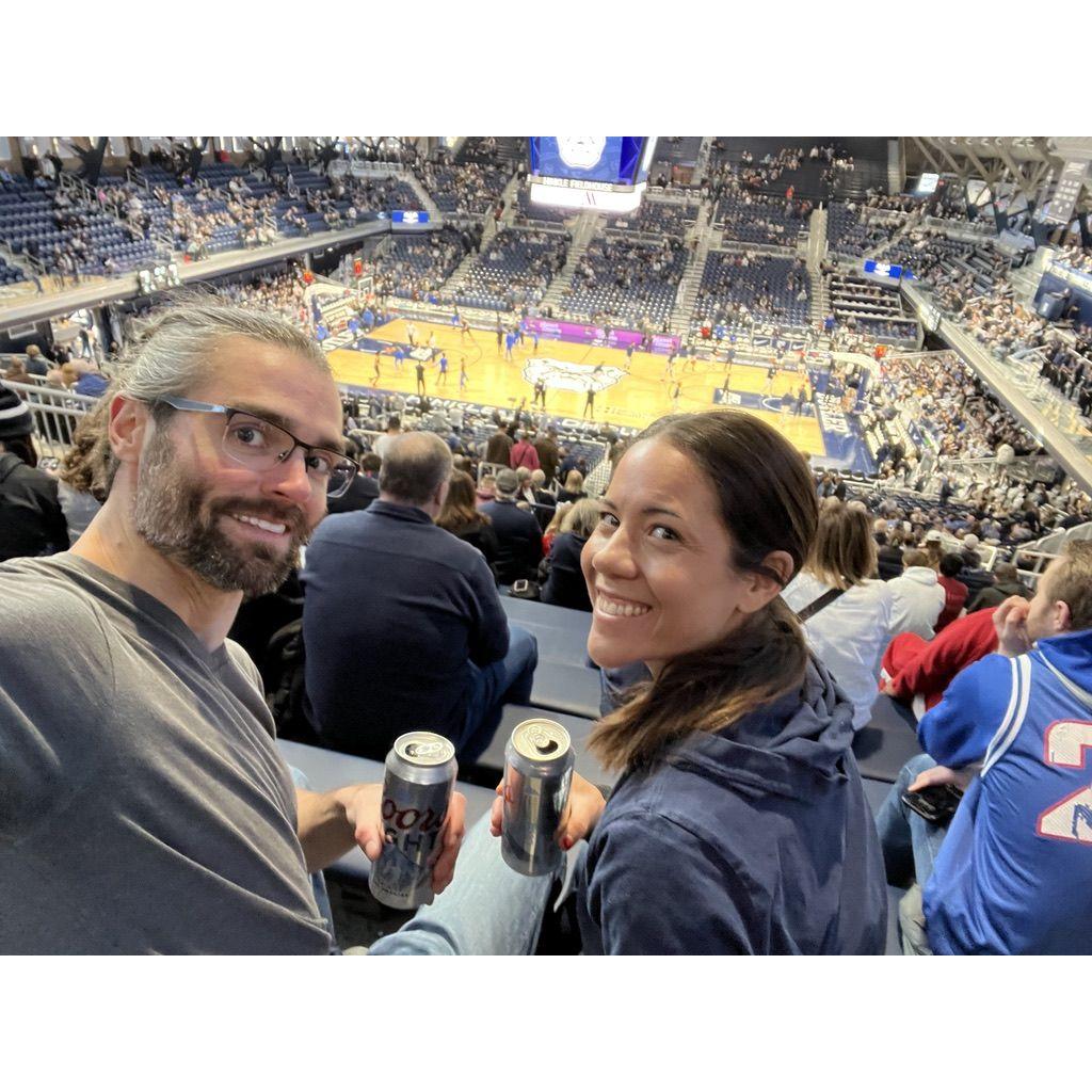 Enjoying Butler basketball right down the street from our house :)