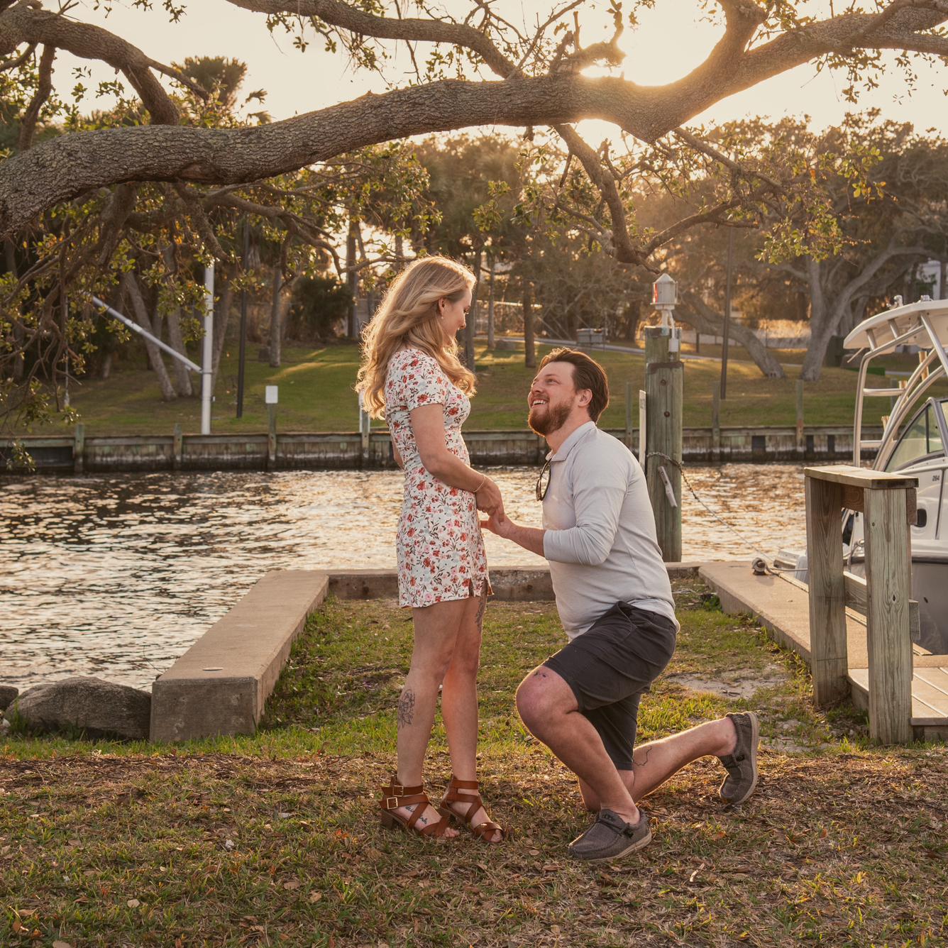 Got engaged in a beautiful place surrounded by amazing friends