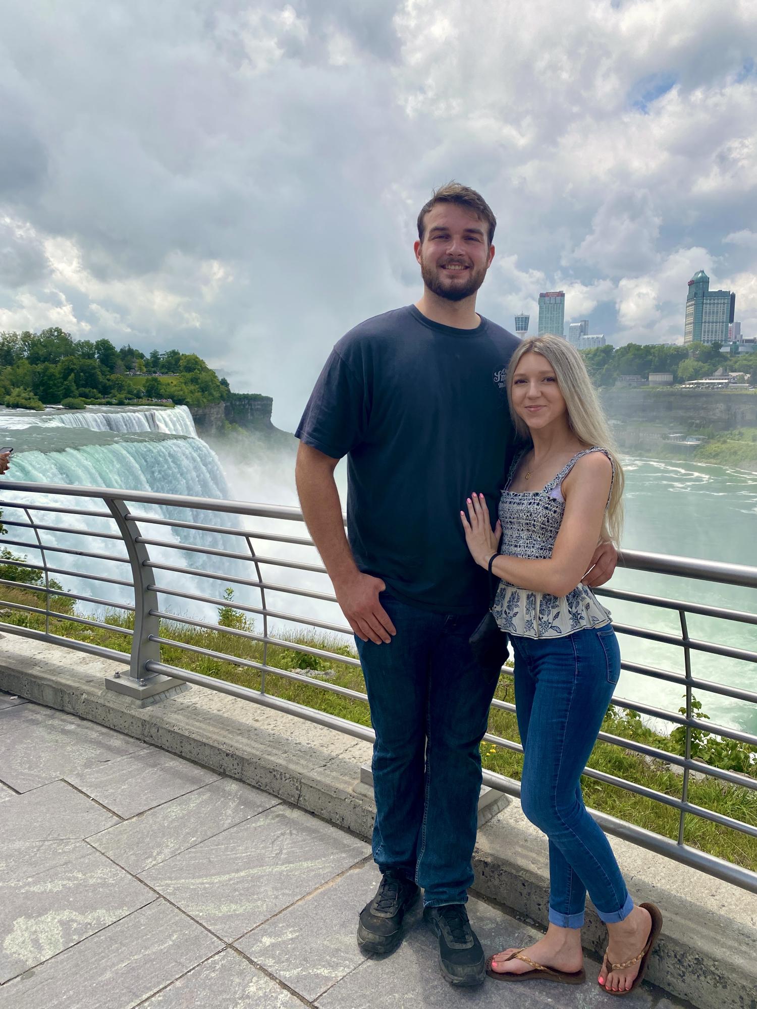While we were visiting his home state Pennsylvania for my first time, Nick surprised me on a quick trip to see the niagara Falls. So beautiful!