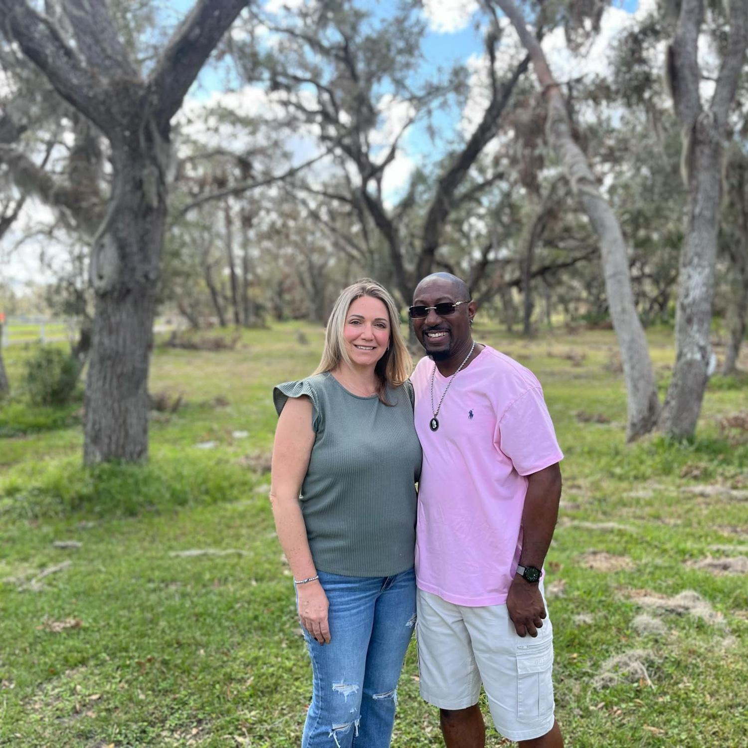 The backdrop of where we will be married.  By April 2025 this area will be a lot fuller since the hurricanes devastated the area.