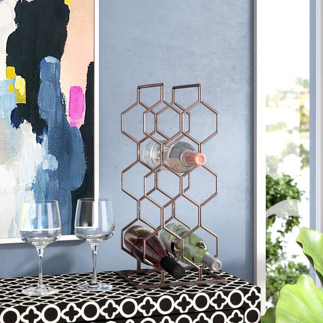 Selvi 8 Bottle Tabletop Wine Bottle Rack