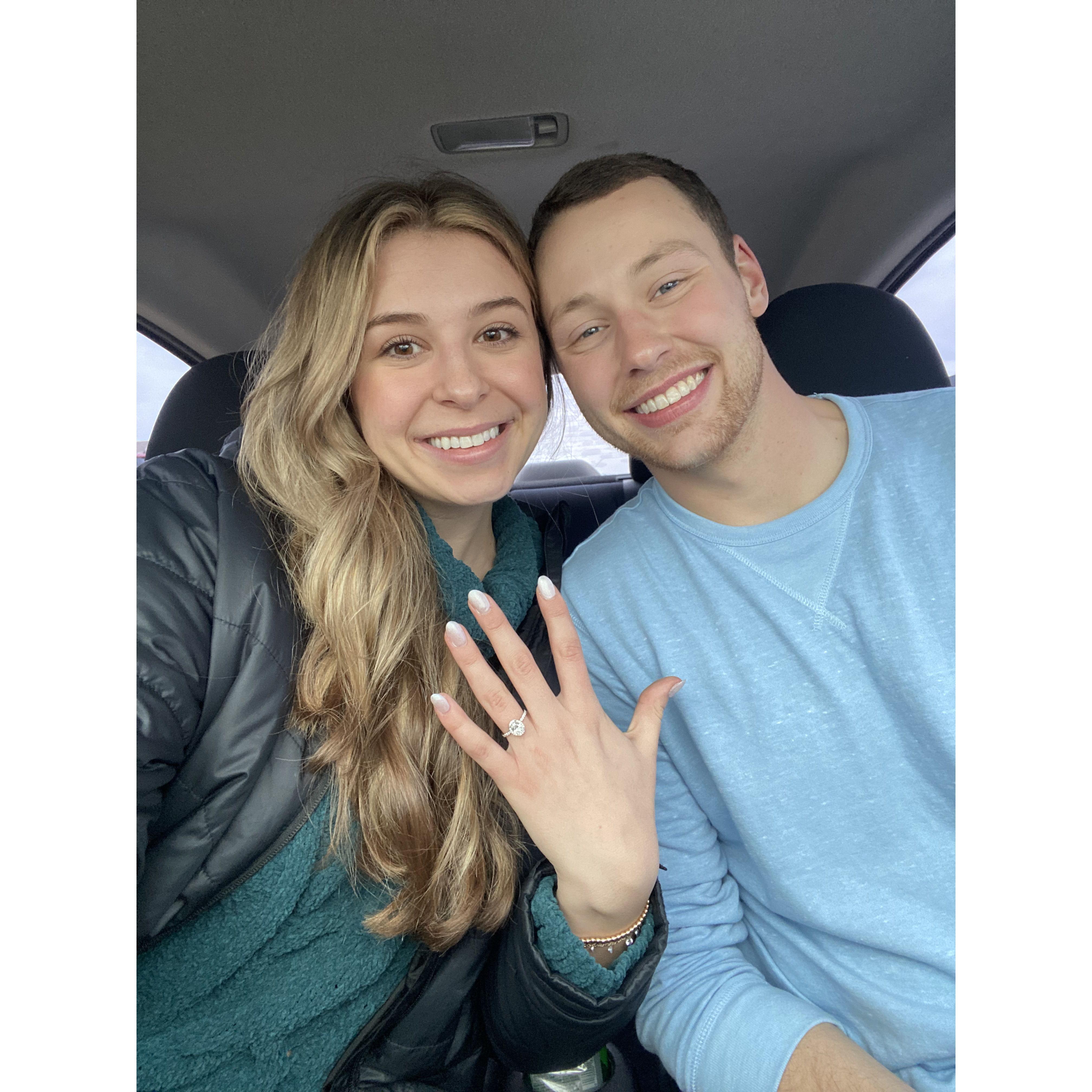After getting engaged!