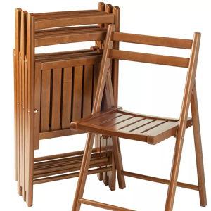 Winsome Teak Robin Folding Chair 4-piece Set