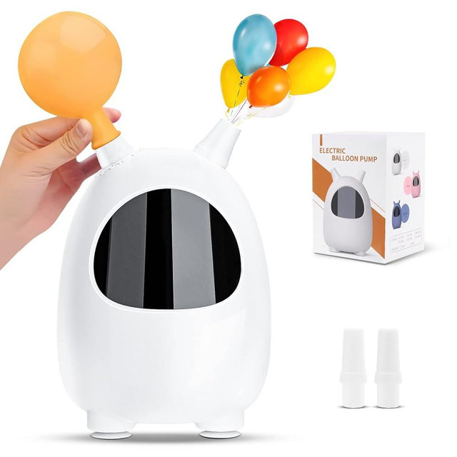 Balloon Pump Electric, SPLAKS Balloons Inflator Air Pump Portable Balloon Blower for Garland Arch, Party Decoration