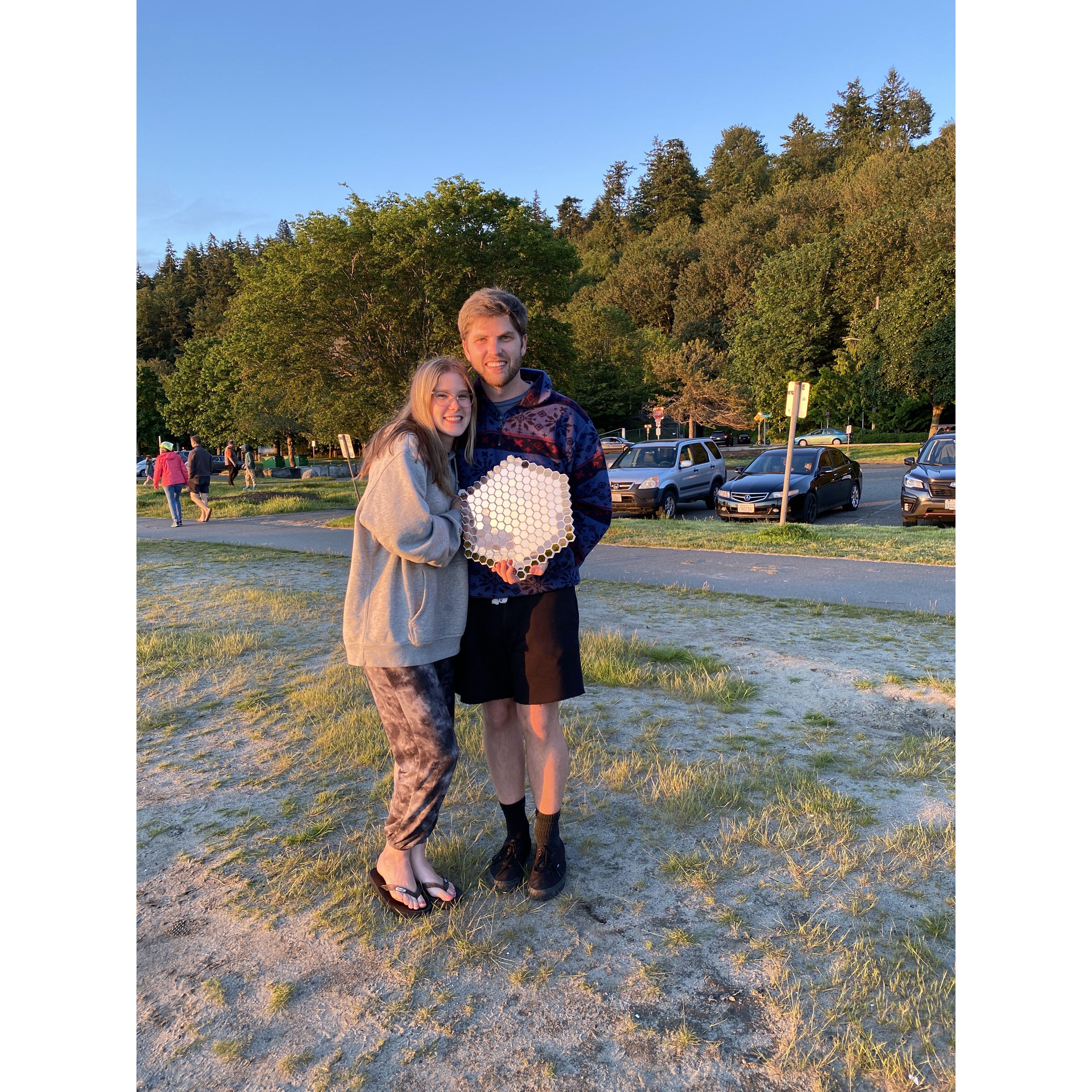 June 2022: Anthony proposed!