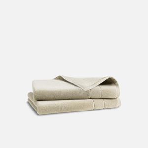 Brooklinen Super-Plush Turkish Cotton Hand Towels Set of 2 (Stone Beige)