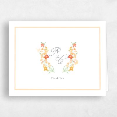 White Wedding Thank You - Pellinore Landscape