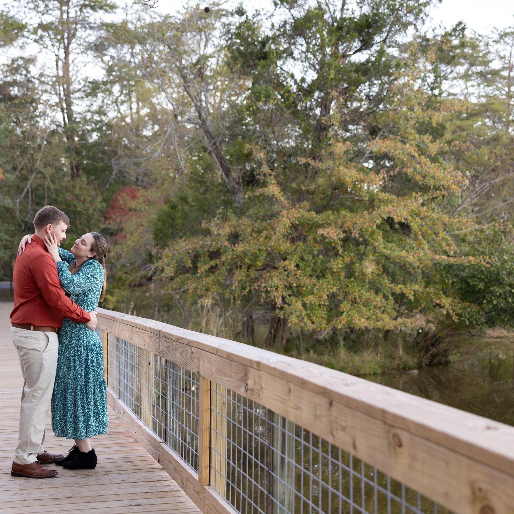 Engagement photos we had done in Morrow Mountain, in Albermarle! Photos taken by Kim Yandle. ©