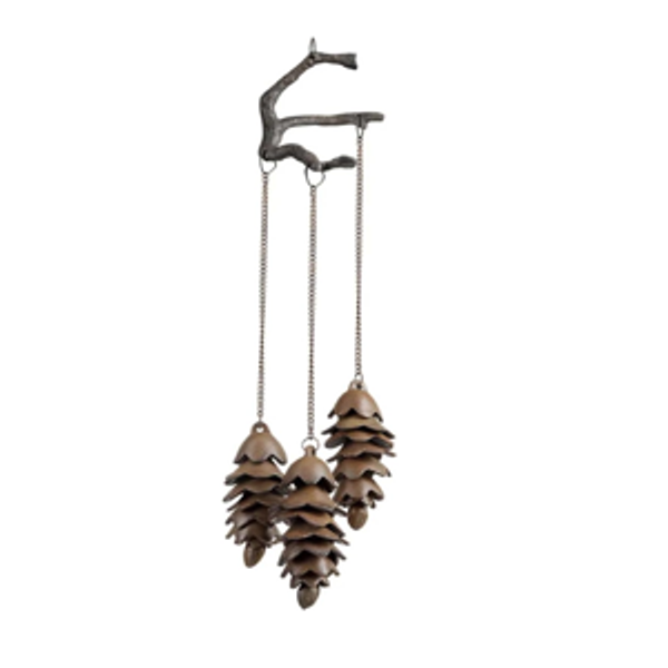 SPI Home Triple Pinecone Wind Chime
