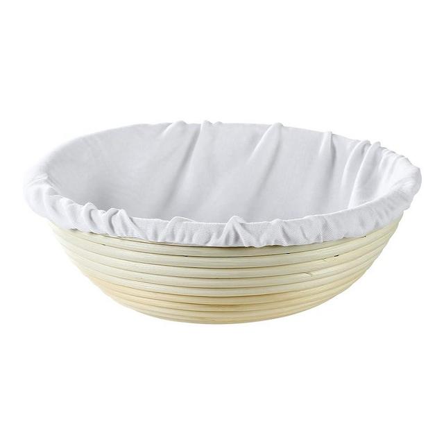 Frieling USA Brotform Round Bread Rising Basket and Liner, 11-Inch