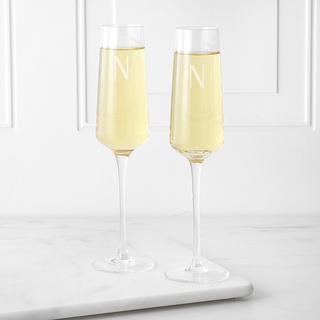 Personalized Estate Collection Champagne Flute, Set of 2