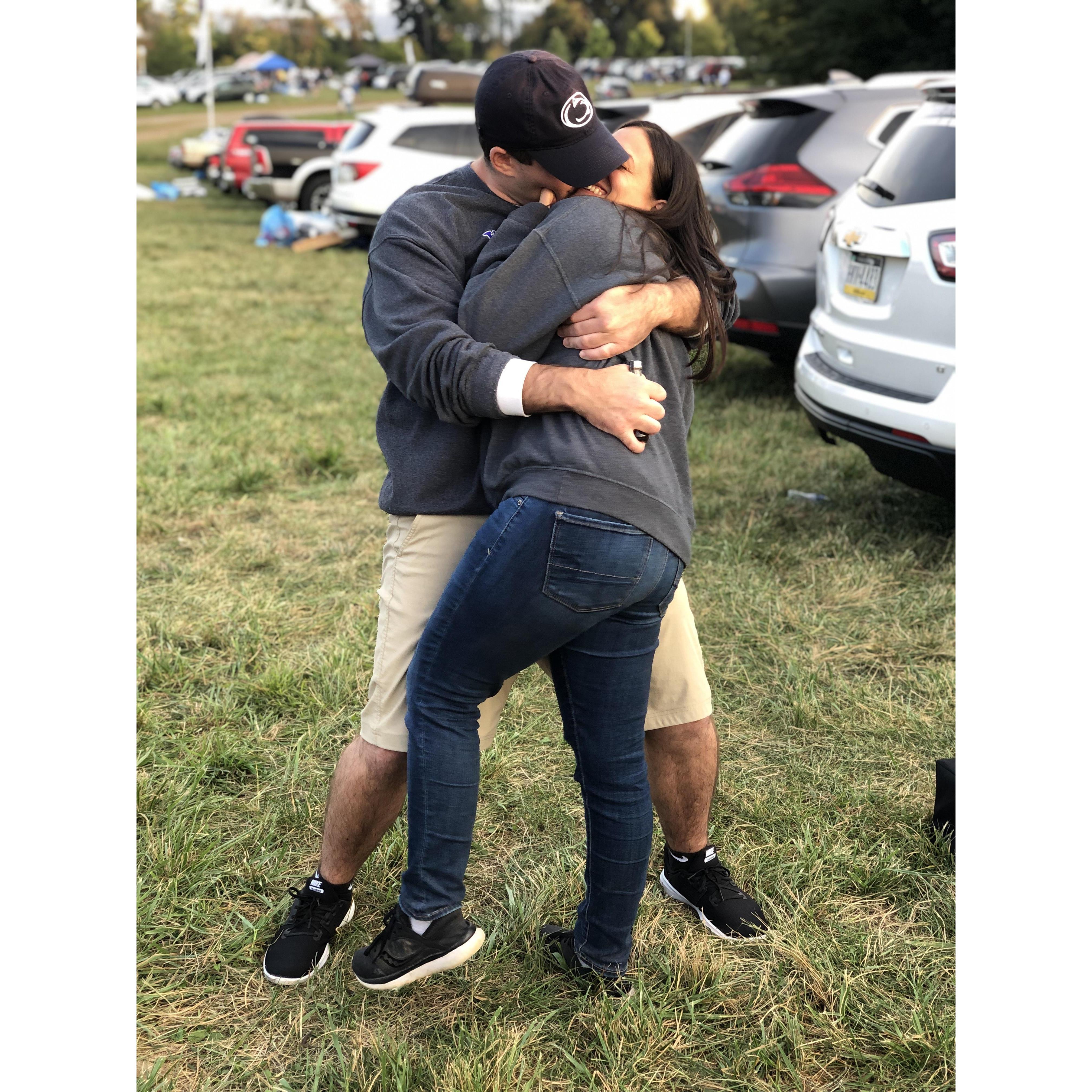 More tailgating (with a side of smooches)