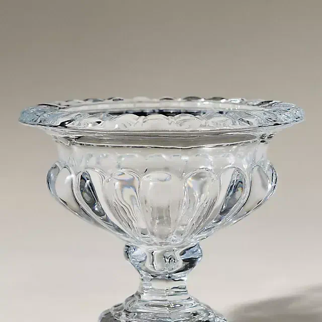Iris Pressed Glass Vase