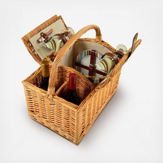 2-Person Willow Picnic Hamper
