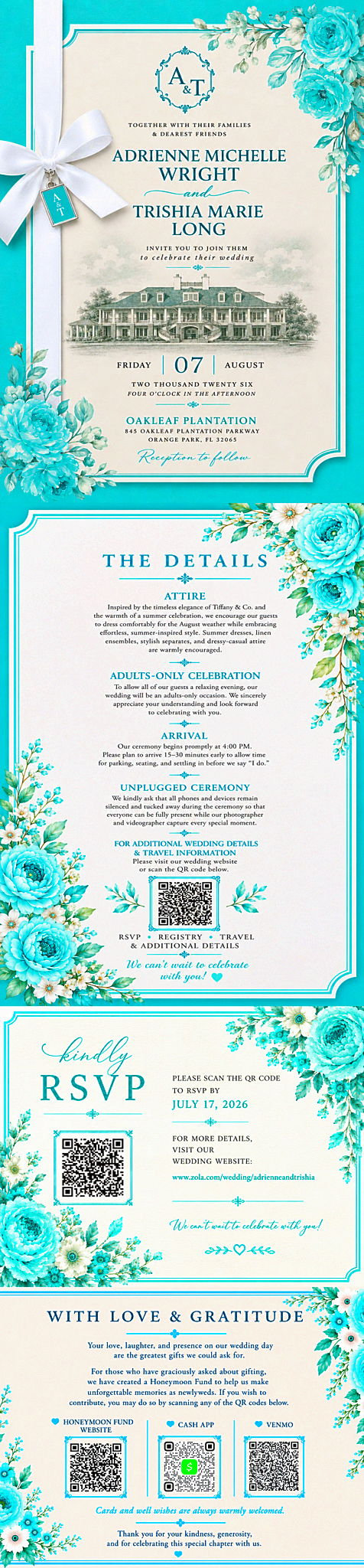 The Wedding Website of Adrienne Wright and Trishia Long