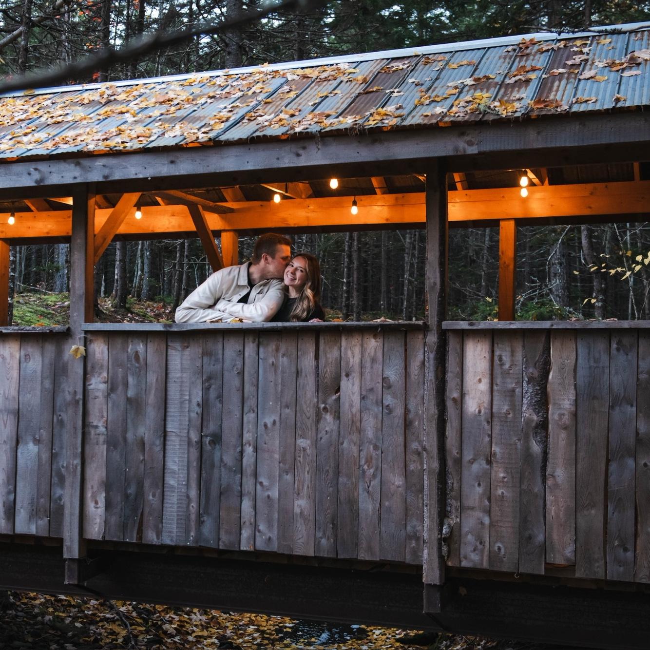 This is the exact spot where we got engaged — a place that means so much to us