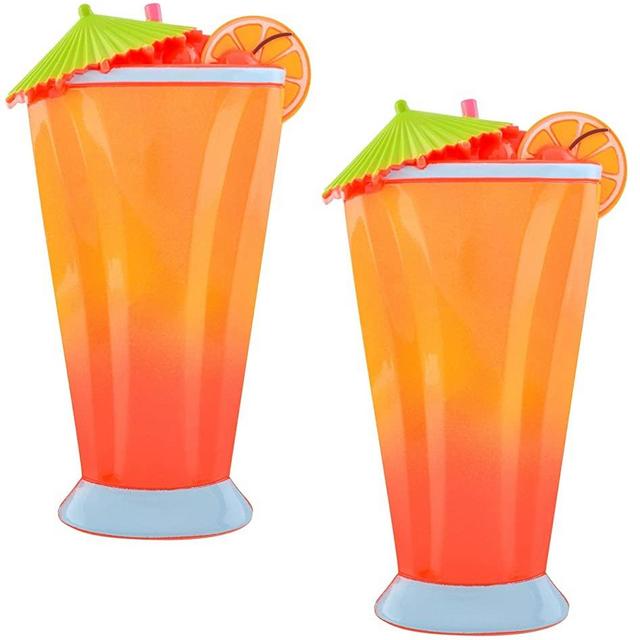 O2COOL Bocaclips - Beach Towel Clips for Beach Chairs, Patio and Pool Accessories - (Cocktail) 2 Count