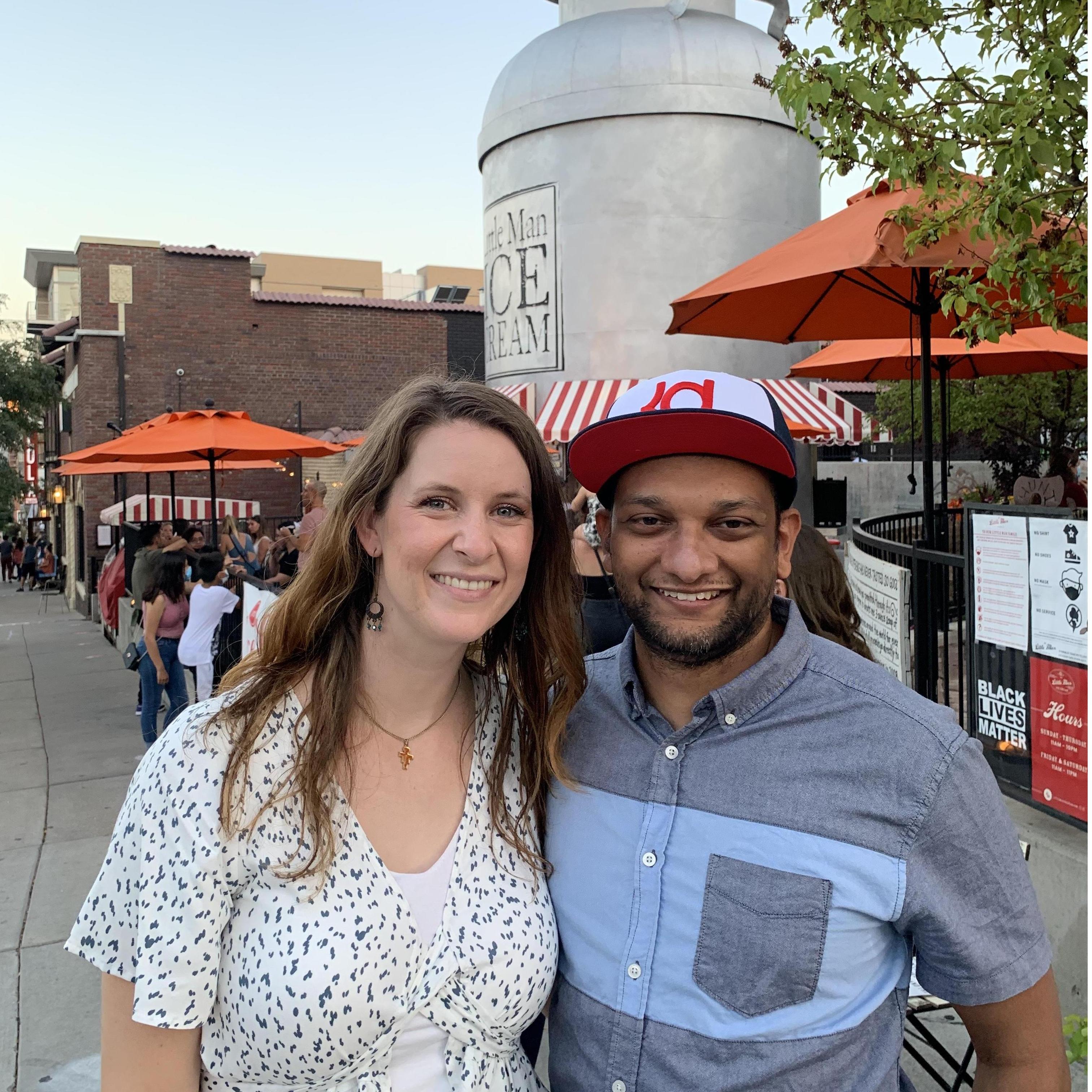 Stopping by Little Man Ice Cream in Denver (we find the good ice cream wherever we are!)