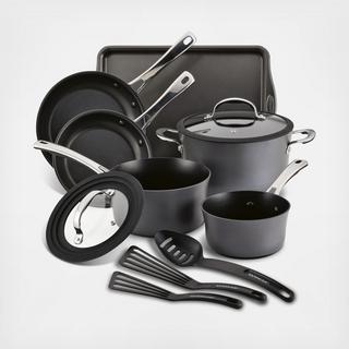 Cook + Create Hard Anodized Nonstick 11-Piece Cookware Set