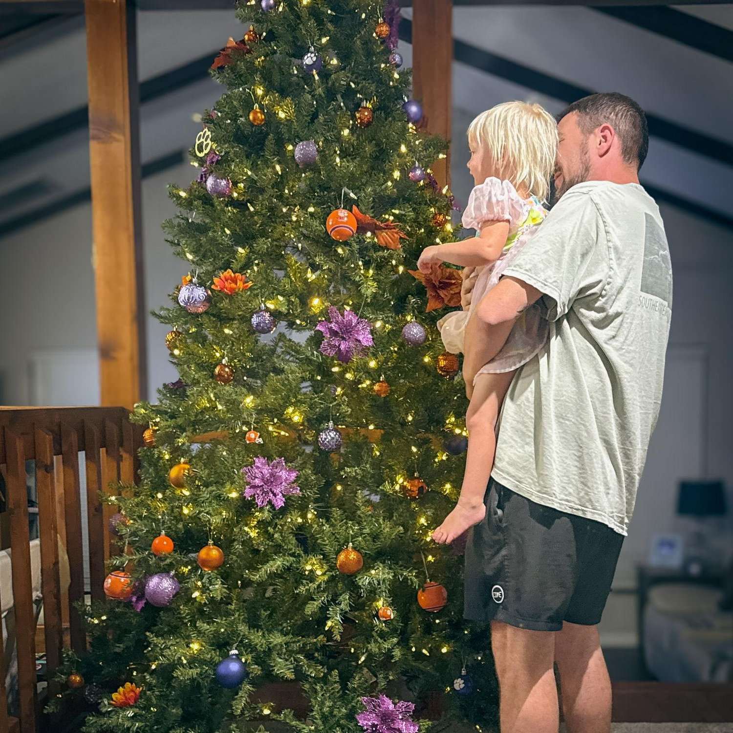 First time decorating the Christmas tree together!