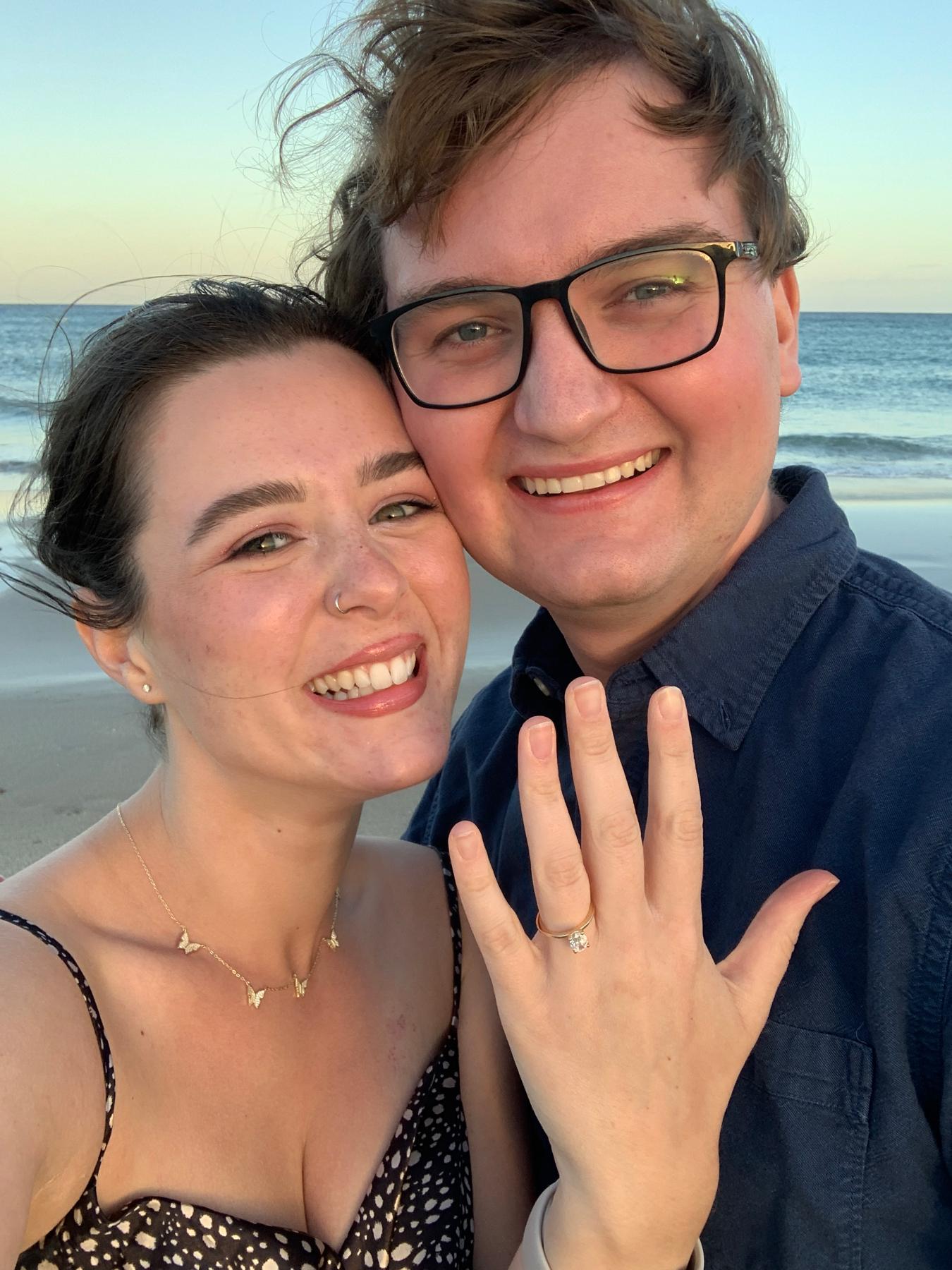 Lexi had no idea Gordon was proposing and thought he was joking even when he was on one knee holding a ring!