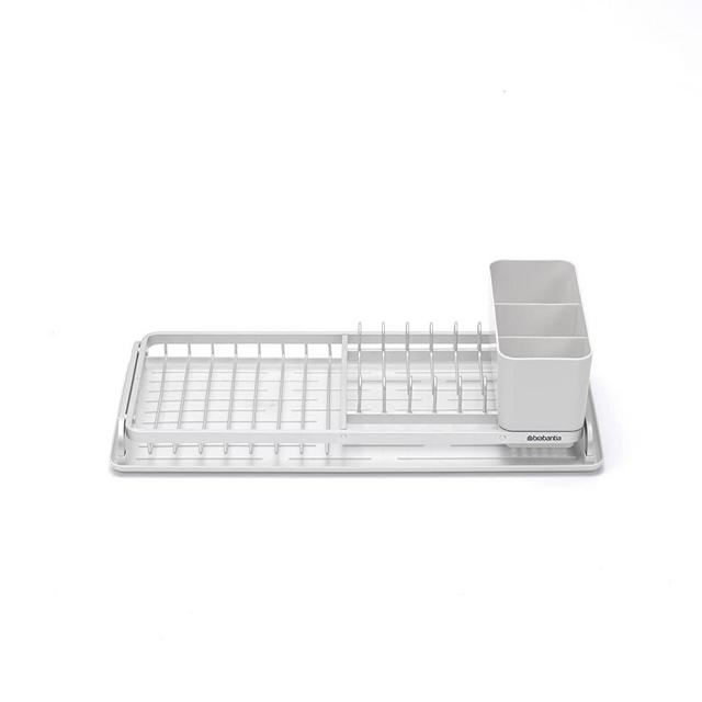 Brabantia Compact Dish Drying Rack, Large, Light Gray