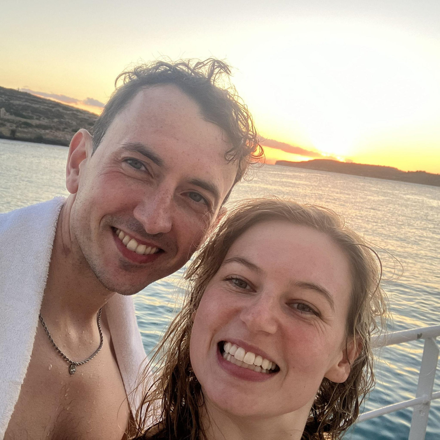 The Blue Lagoon sunset.
