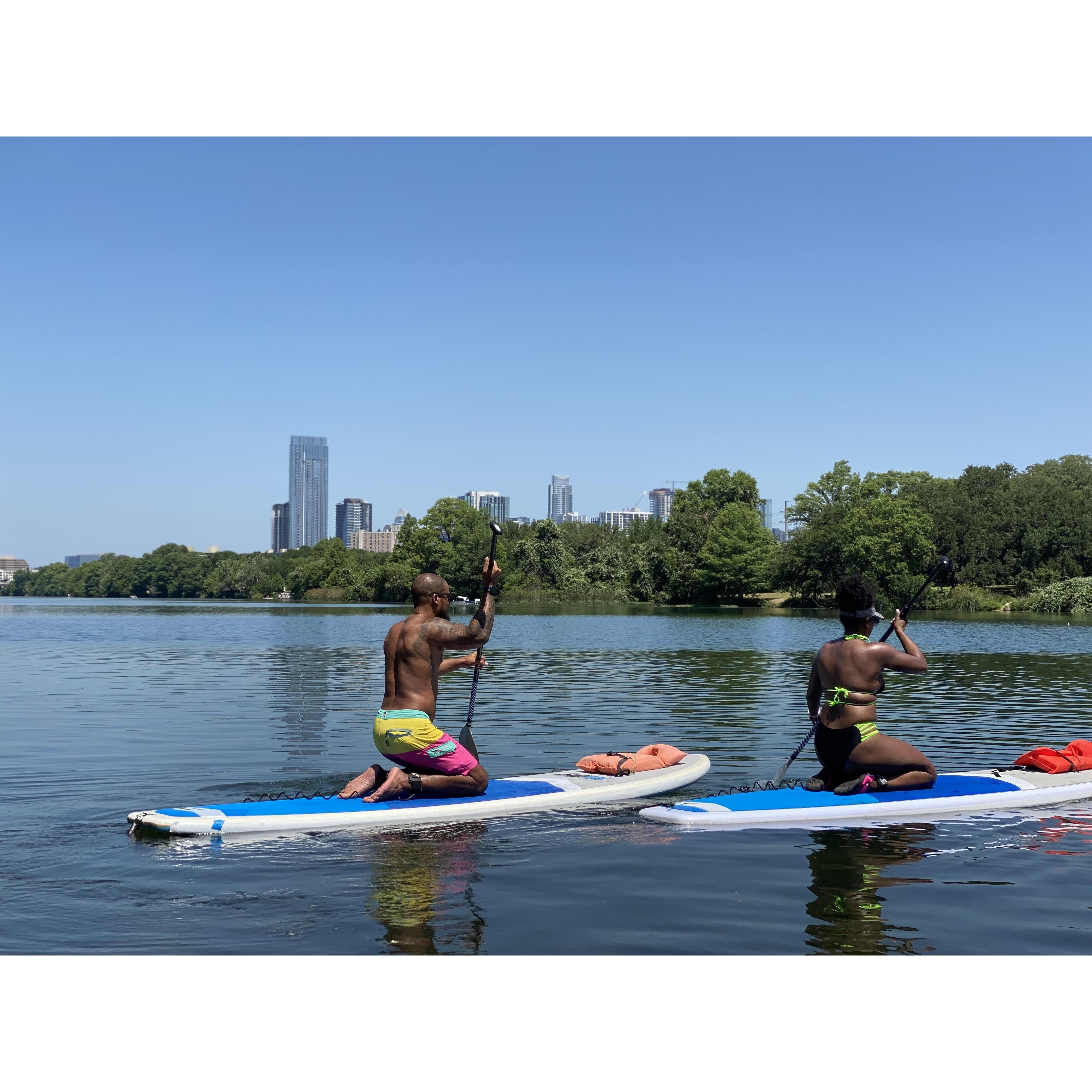 Paddle boarding in Austin, TX