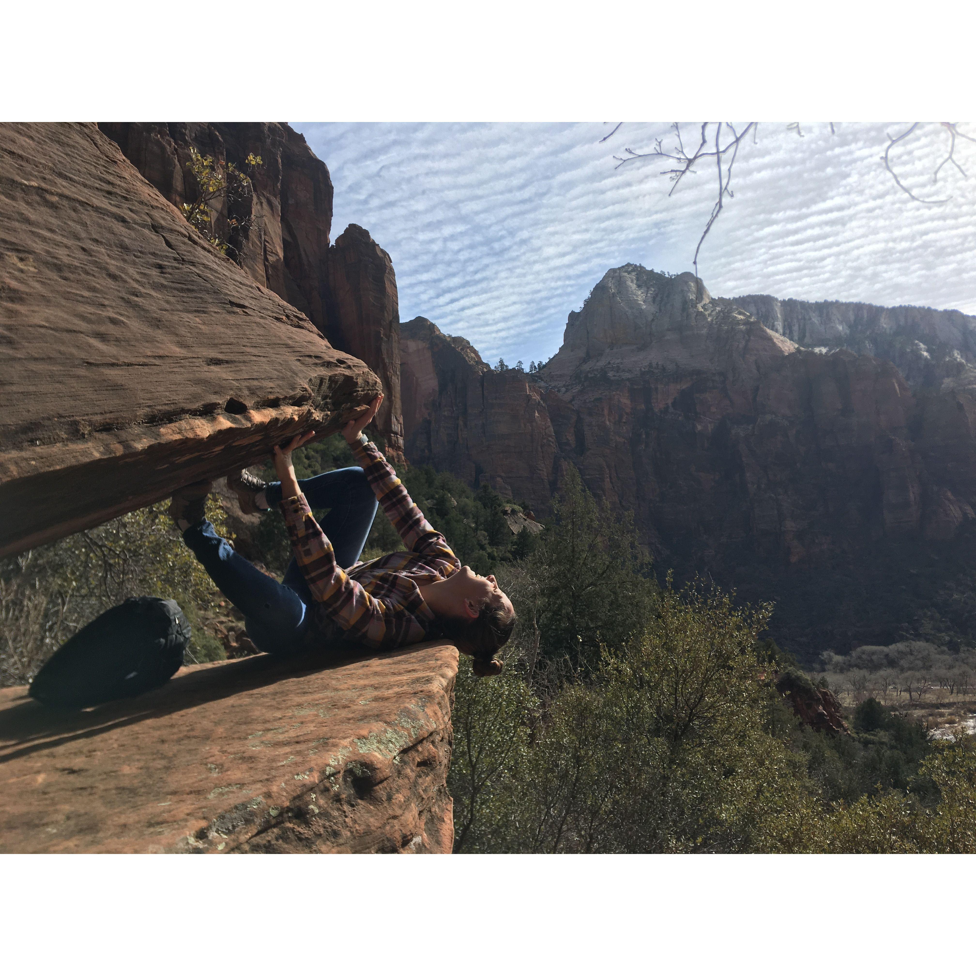 2019 - Zion -What we call  "Clam Rock"