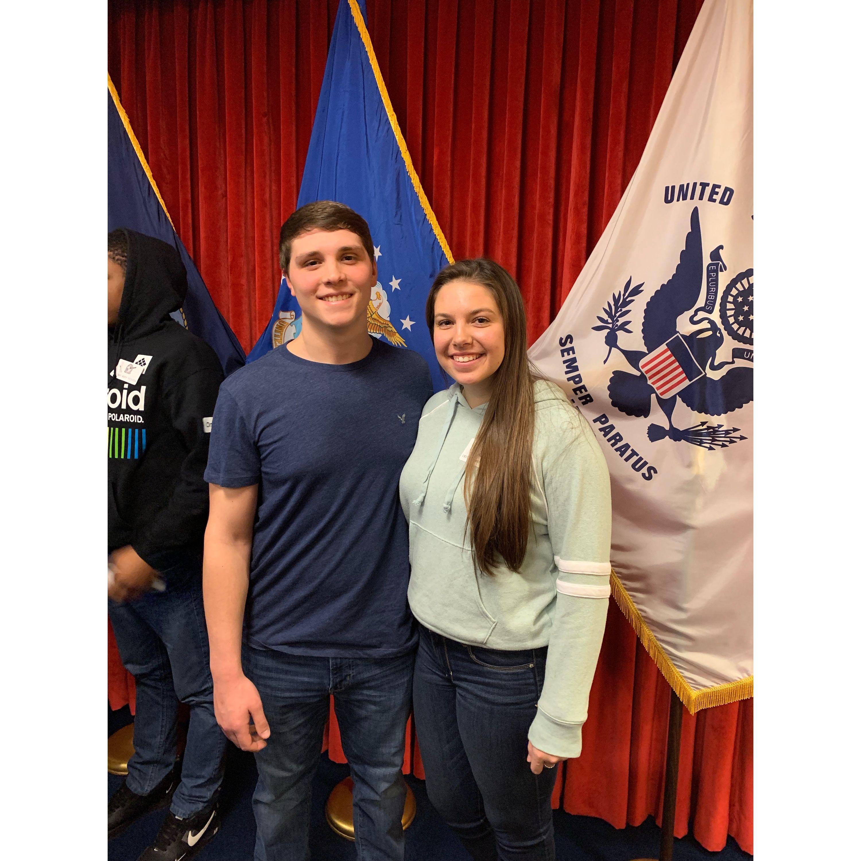 Right after George signed his life to the Air Force 2019