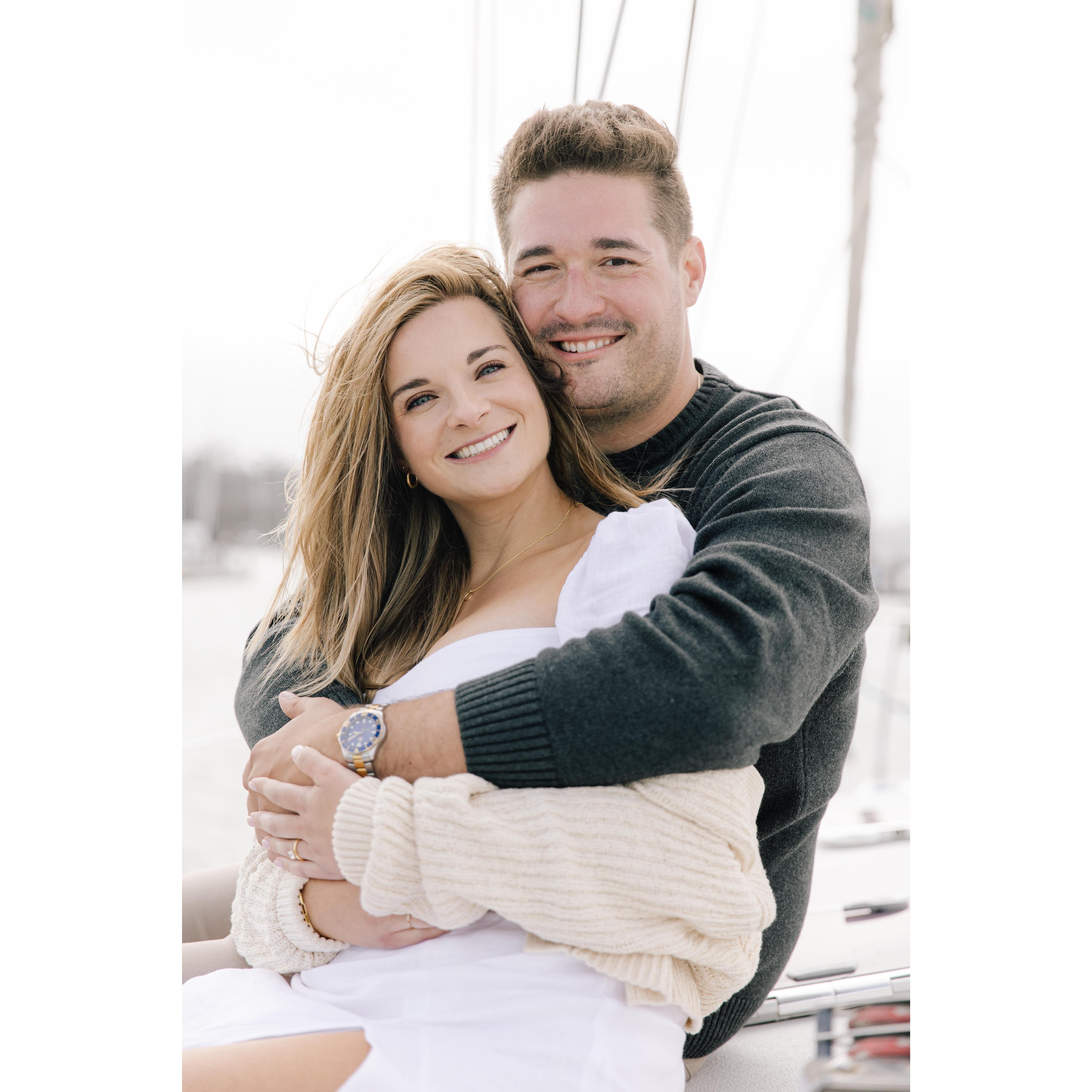 Engagement Photos - sailing the bay. (Taken: August 2021 / Photography: Mashaida)