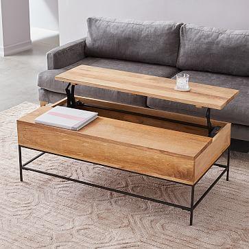 Industrial Storage Pop-Up Coffee Table - Large