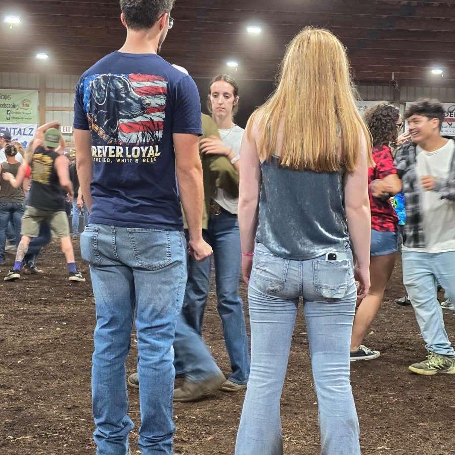Isaiah learning how to square dance!