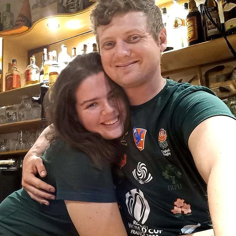 Watching the rugby world cup semi-finals together!