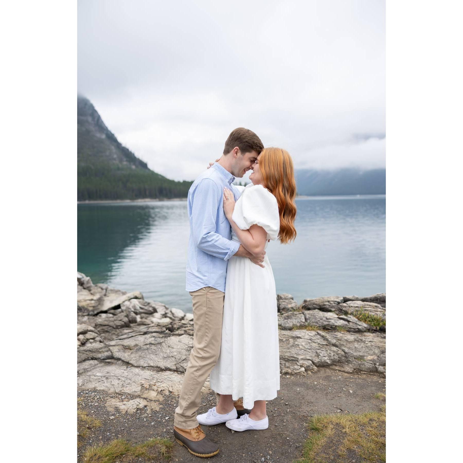 So thankful to have gotten to take engagement photos in Banff, Canada on a trip with the Dorrill family!