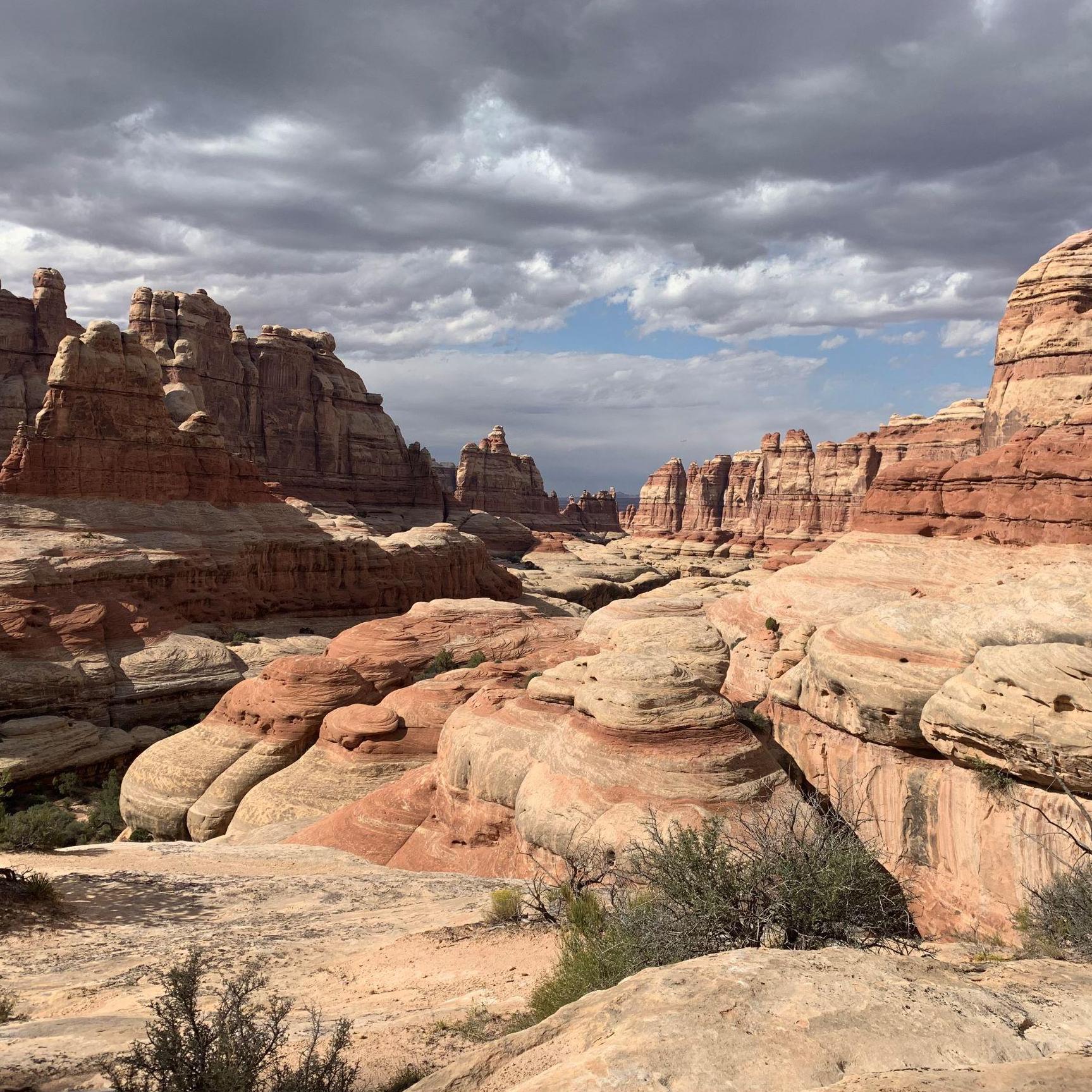 Thanks clouds - would have been nice to have you before the canyon walls gave us shade anyway, but I guess it's the thought that counts.