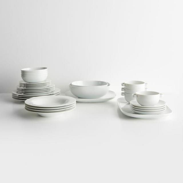 Moon White Square Platter