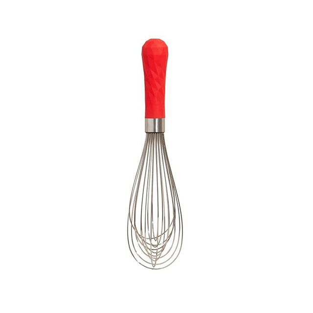 GIR: Get It Right Premium Stainless Steel Whisk | Seamless, Whisks for Mixing, Cooking, and Stirring| Ultimate - 11 IN, Red