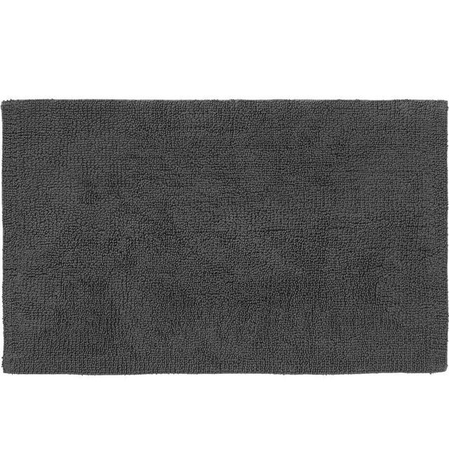 Ebony Classic Organic Loop Bath Mat, 21x34"
