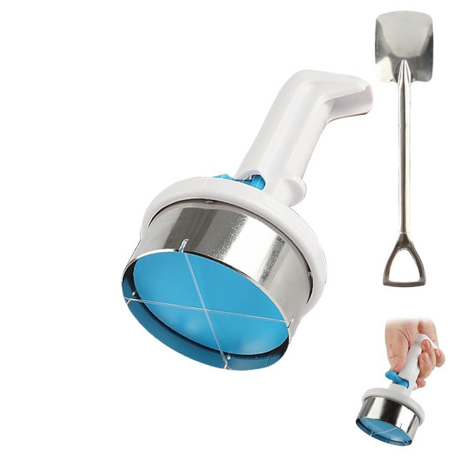 Ice Cream Sandwich Maker Tool, Stainless Steel Ice Cream Cookie Sandwich Maker, Easy Release Sandwich Cookie Scoops for Kitchen Shop Dessert