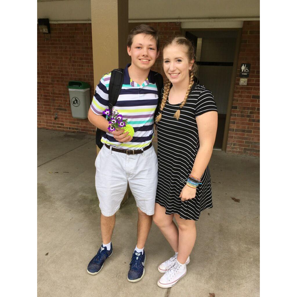 Our very first photo together! (2018)